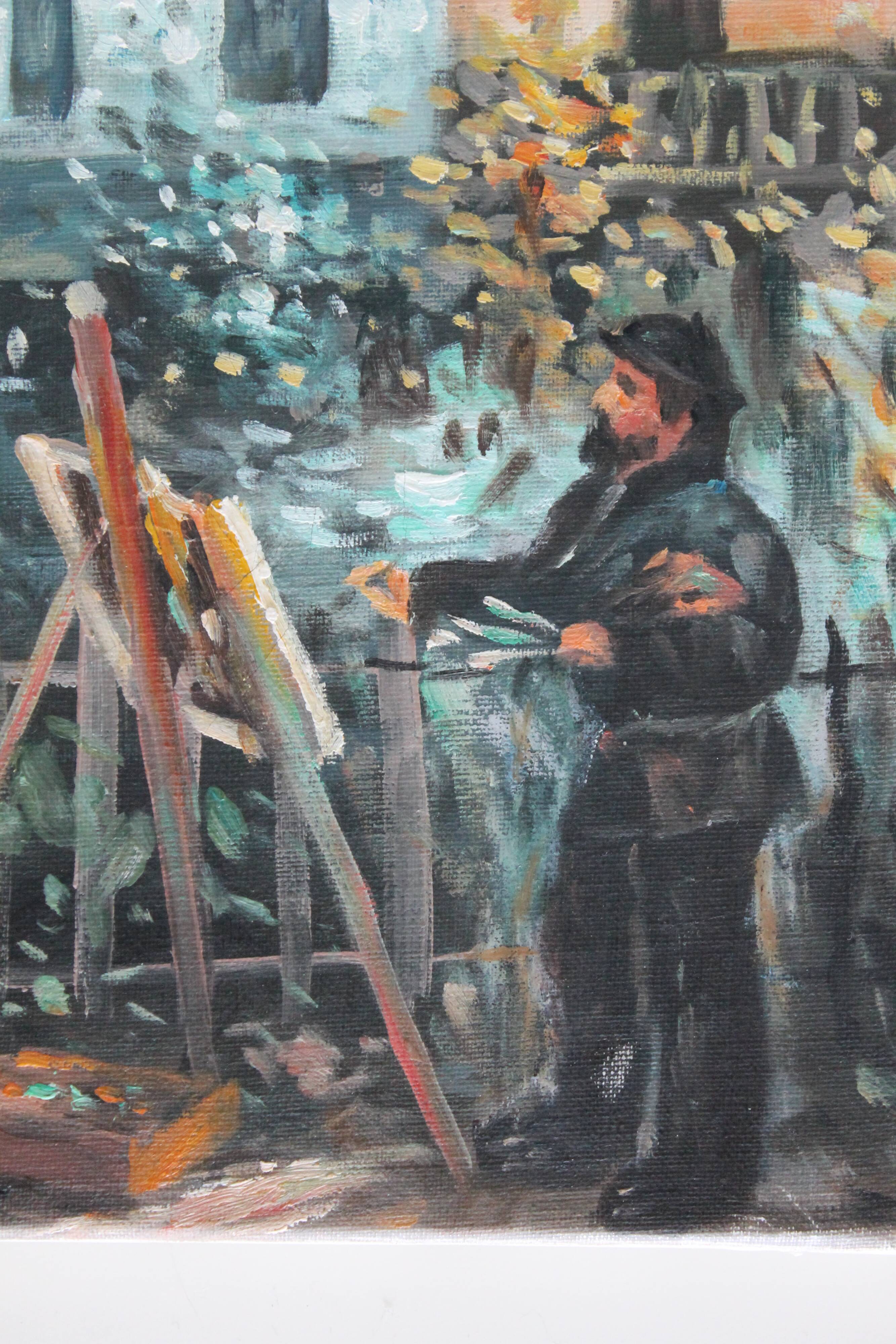 Tableau "un impressionniste peignant"