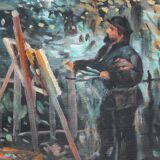 Tableau "un impressionniste peignant"