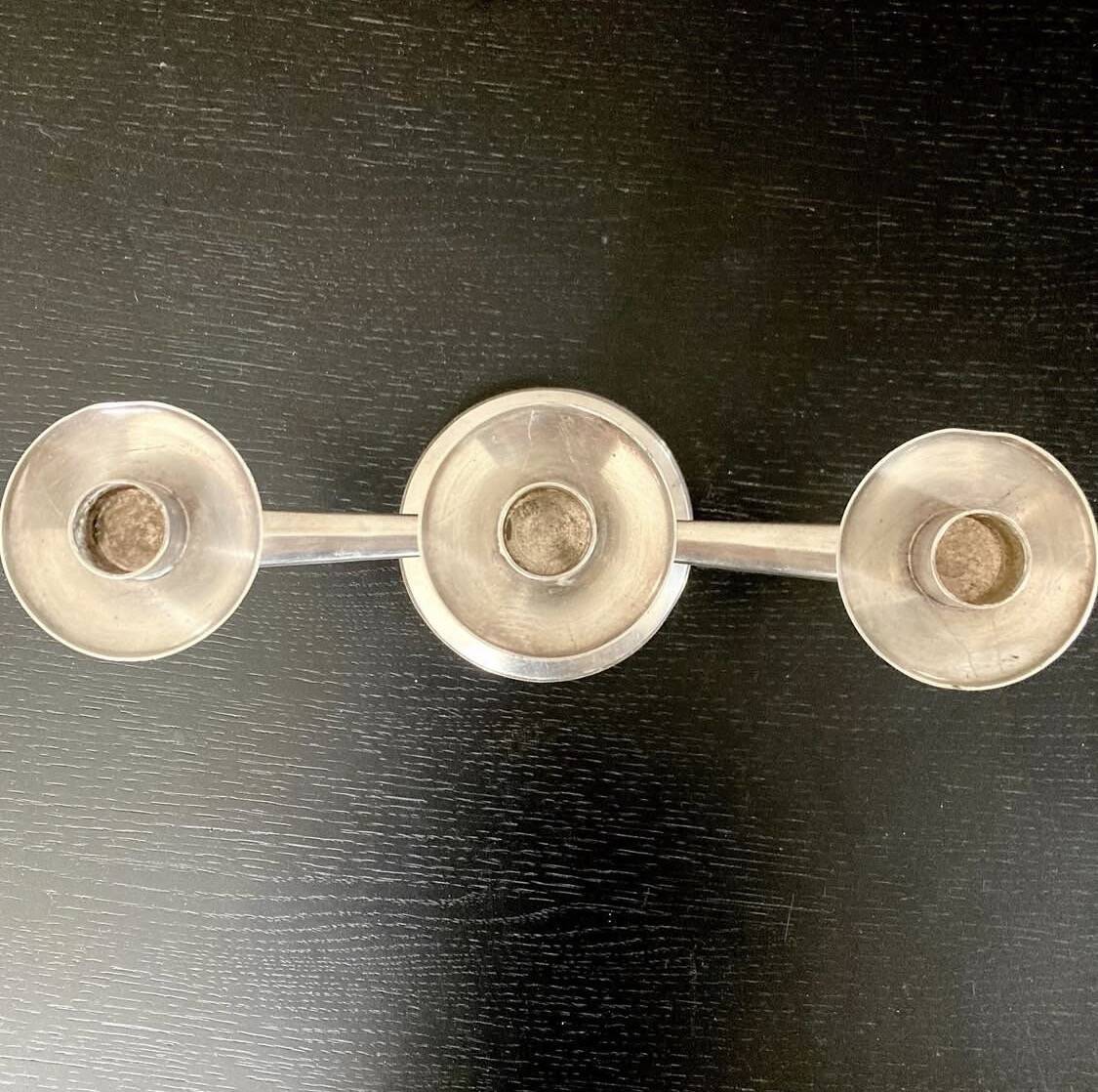 Silver Candle Holder "BRUCKMANN" 400g