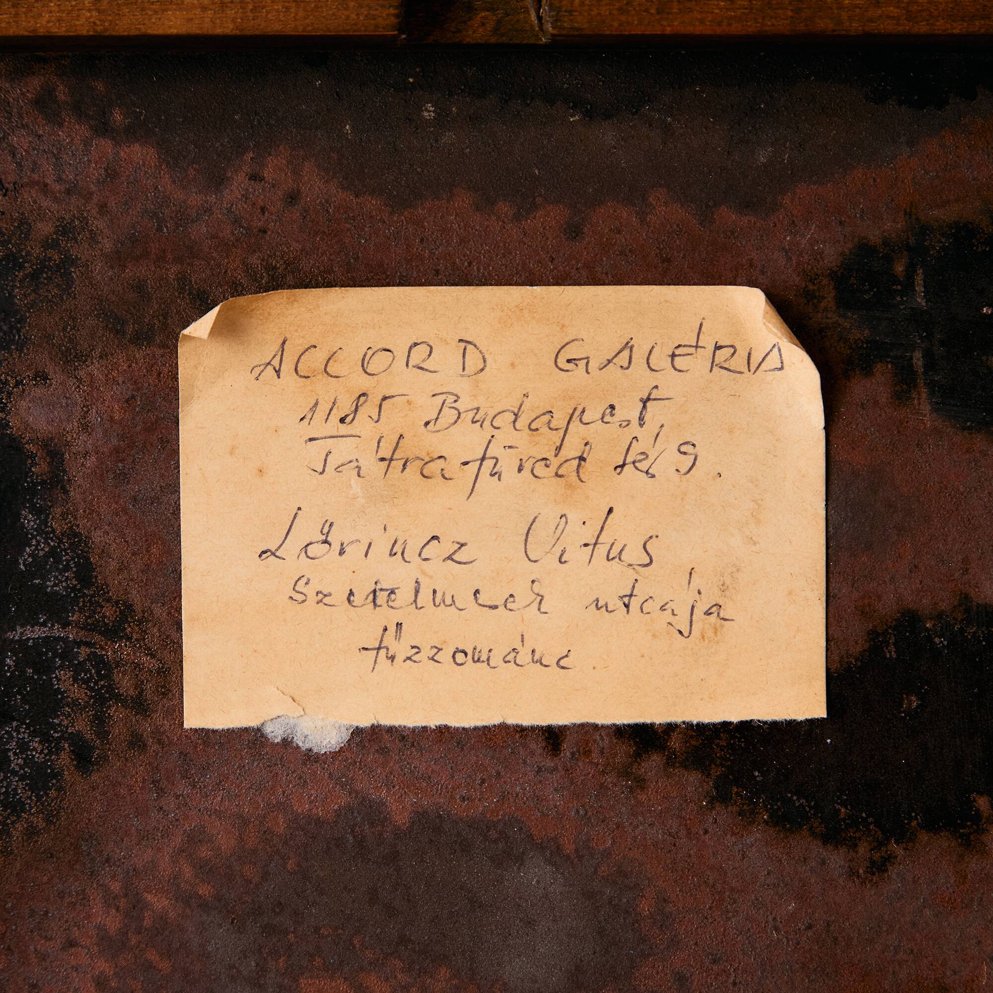 Lovers’ Lane enamel artwork by Vitus Lőrincz