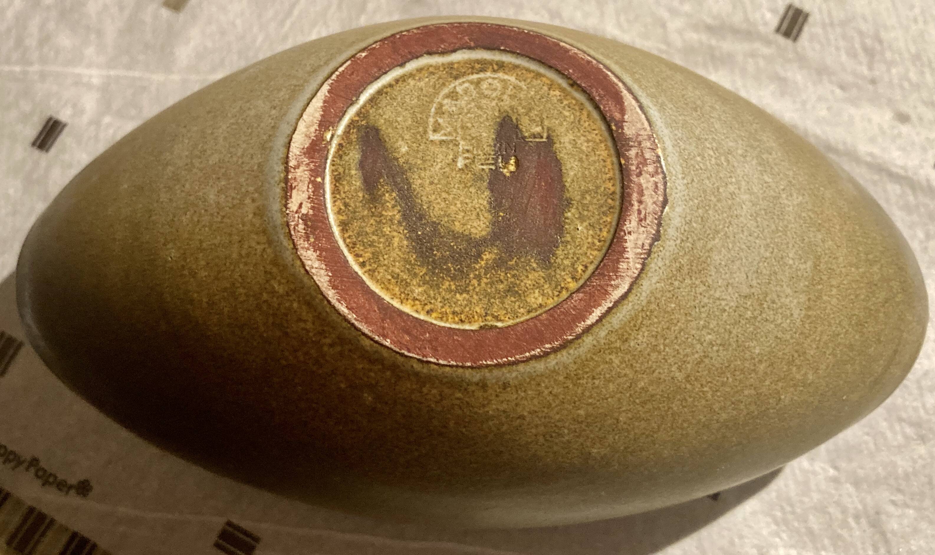 Greyish yellow bowl by Suzanne Ramié (1905-1974) and Atelier Madoura (XX) Bowl -Madoura