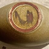 Greyish yellow bowl by Suzanne Ramié (1905-1974) and Atelier Madoura (XX) Bowl -Madoura