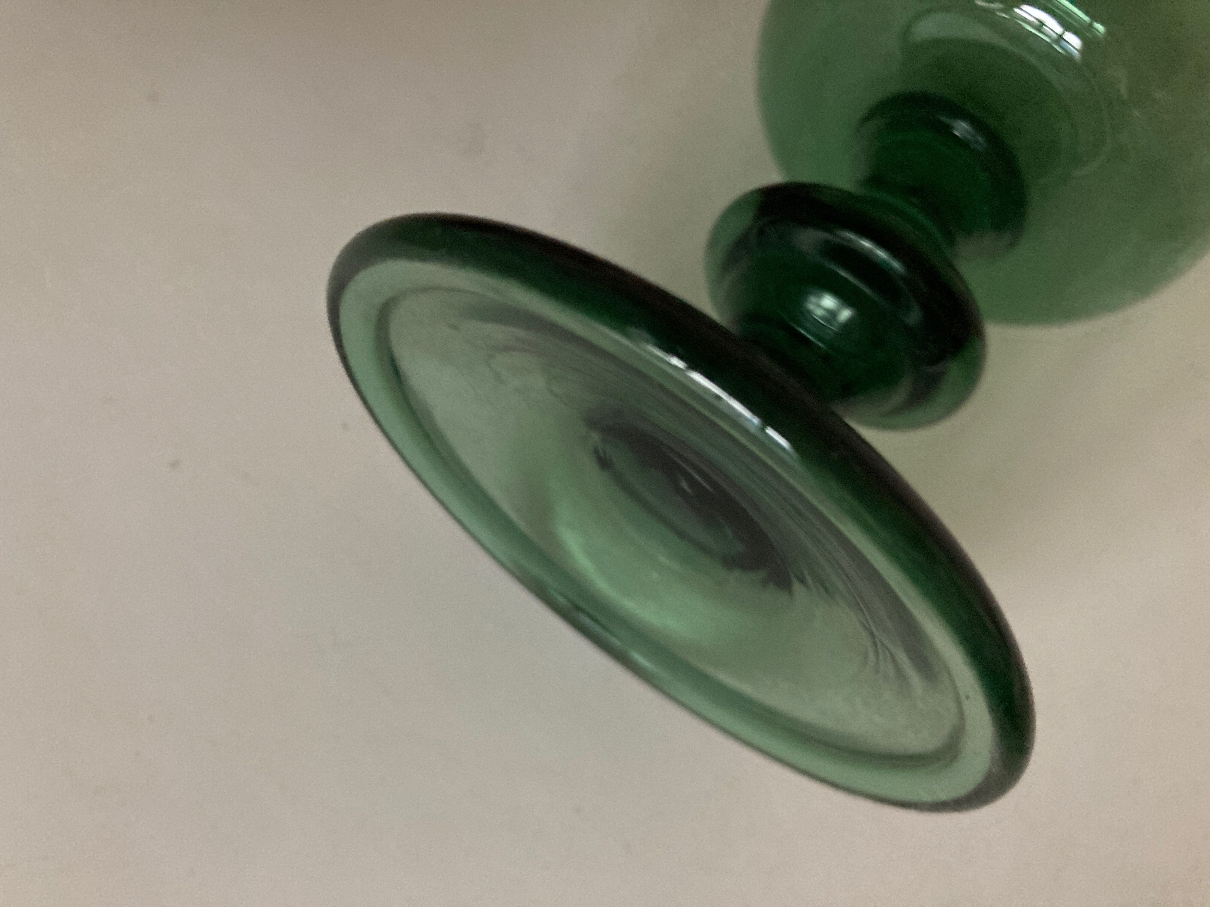 Venetian vase in blown glass from Empoli