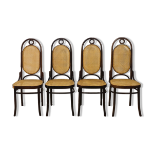 set de 4 chaises en bois