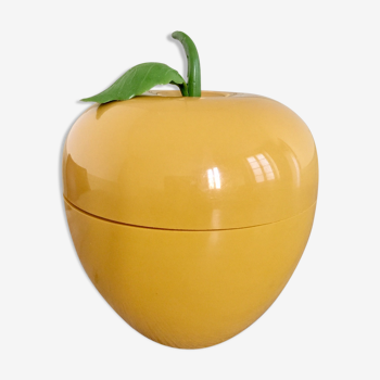 Rare vintage ice bucket mustard-coloured apple