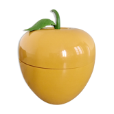 Rare vintage ice bucket mustard-coloured apple