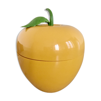 Rare vintage ice bucket mustard-coloured apple