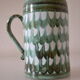 Vintage ceramic beer mug hallstatt austria