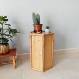 Vintage bamboo side table