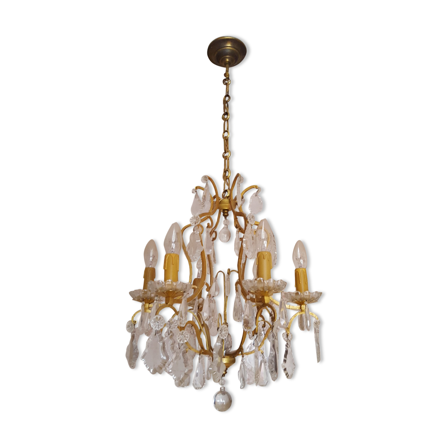 Bronze grapefruit chandelier