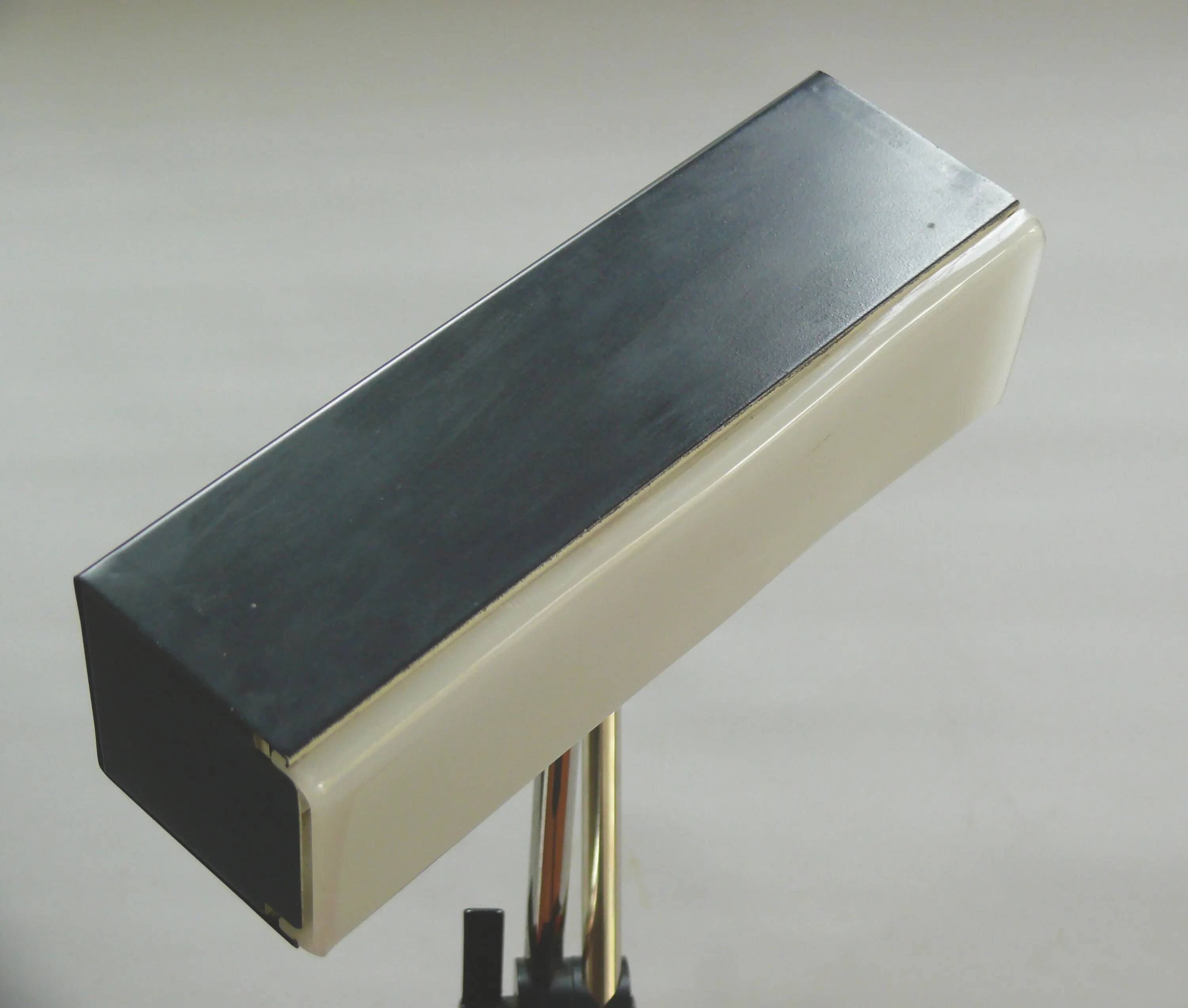 Cubic metal table lamp by Leclaire & Schäfer, 1960s