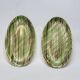 2 Oval Plates Dishes Saint Clément France Vintage Hand Painted