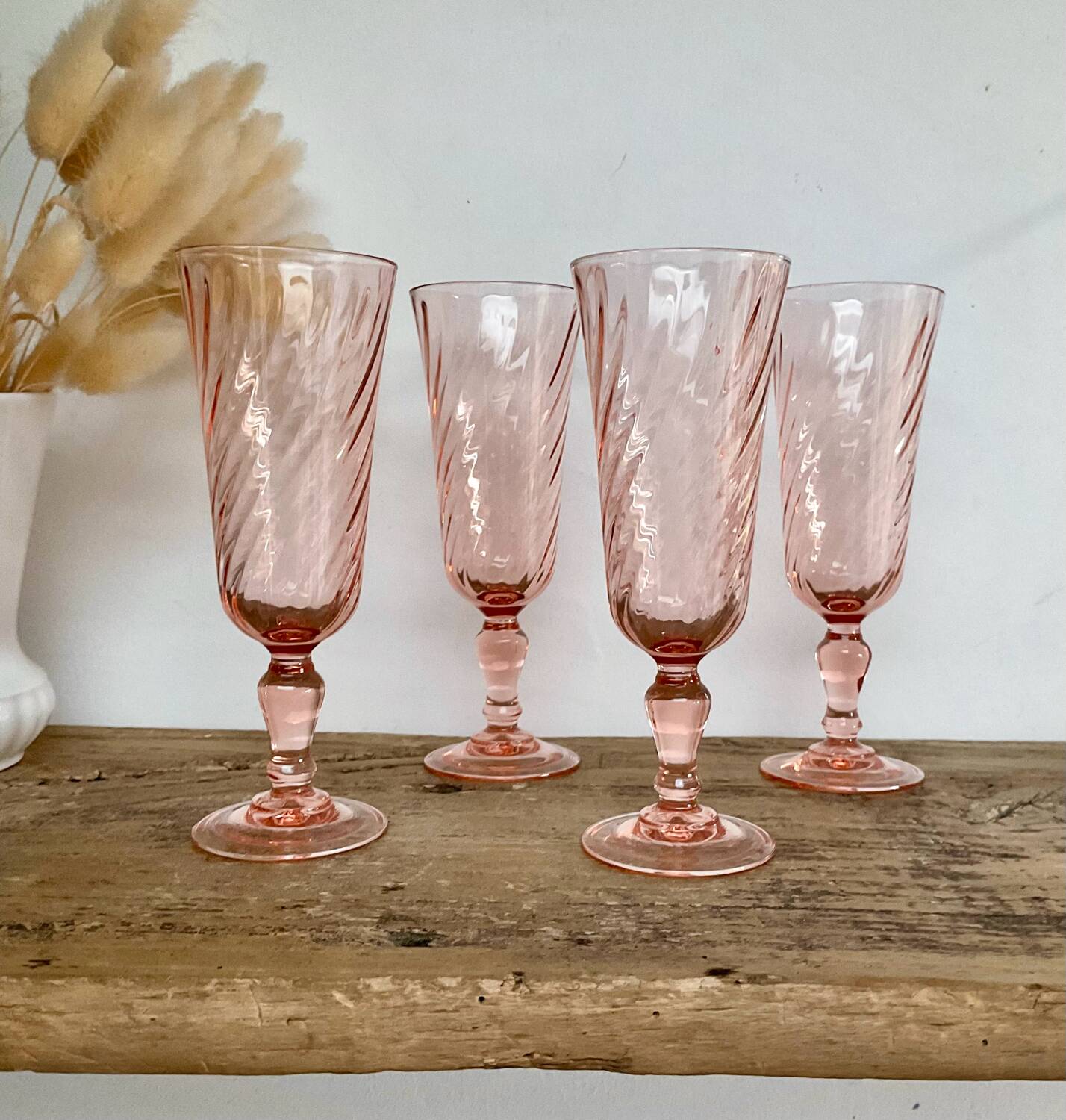 4 vintage Rosaline flutes