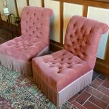 Pair of toad armchairs