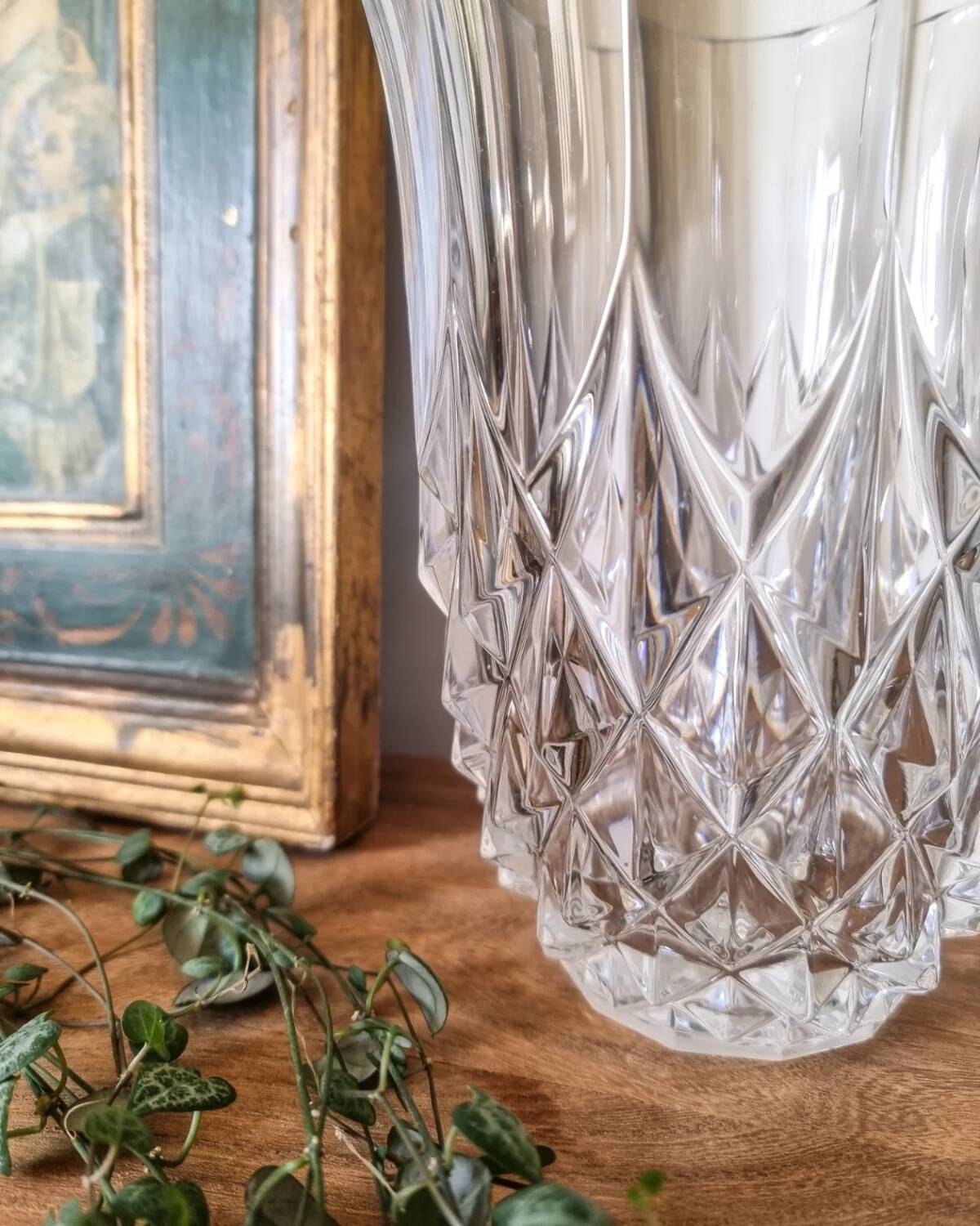 Val Saint Lambert crystal vase, 1950