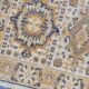 Tapis sarouk vintage moutarde