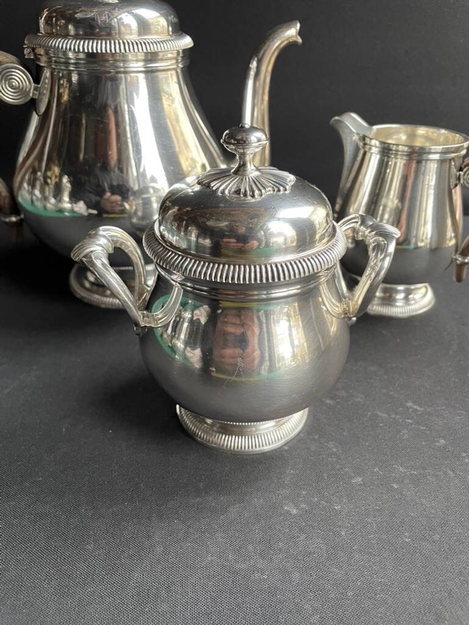 Gallia tea service by Christofle model Lauzin