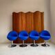 Börje johanson – lot de 4 chaises “venus” pour johanson design