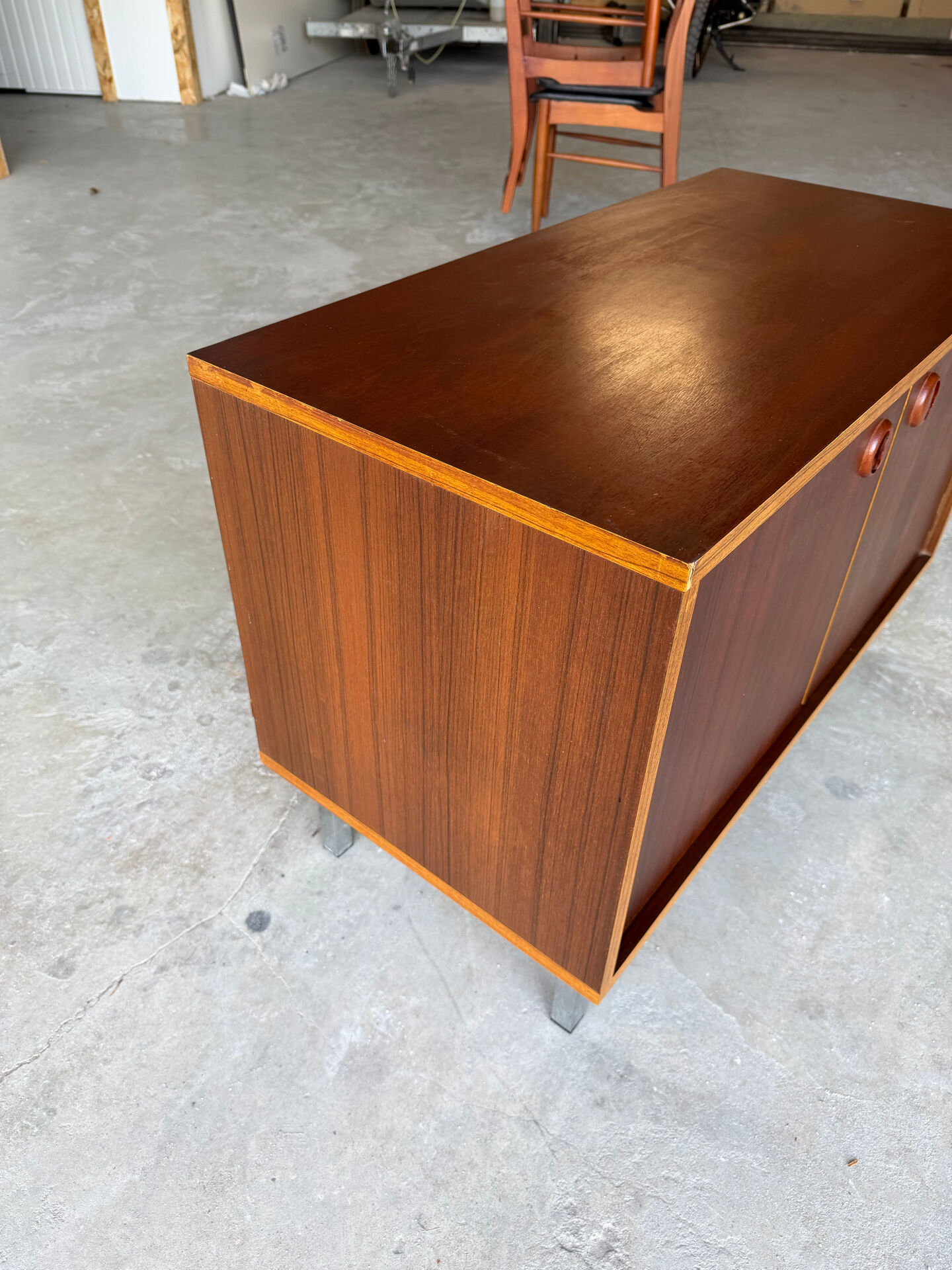 Petite enfilade / buffet double design scandinave moderniste teck