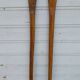 Paire de pagaies en bois