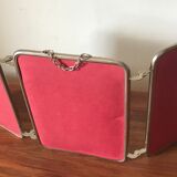 Vintage barber's triptych mirror