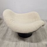 Chaise emblématique de l'ère spatiale Rodica par Mario Brunu pour Comfort, Italie 1960