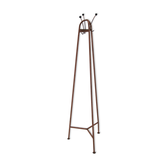 Bauhaus industrial pink coat stand, 1920s