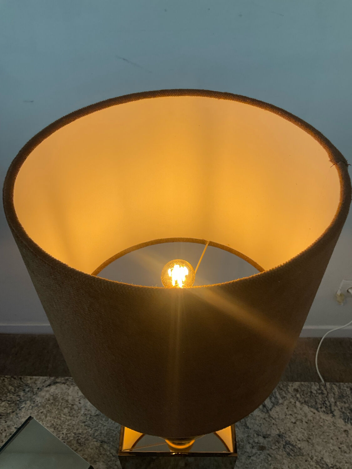 Vintage brass lamp from the 70s