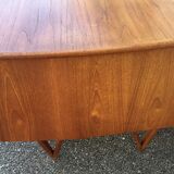 Peter Lovig Nielsen's Scandinavian teak boomerang desk from the 60s