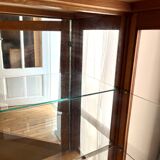 Antique oak window foot mustache