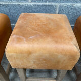 Vintage cognac stools from the 60s