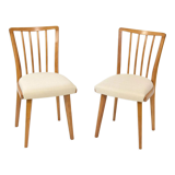1970s Pair of oak dining chairs