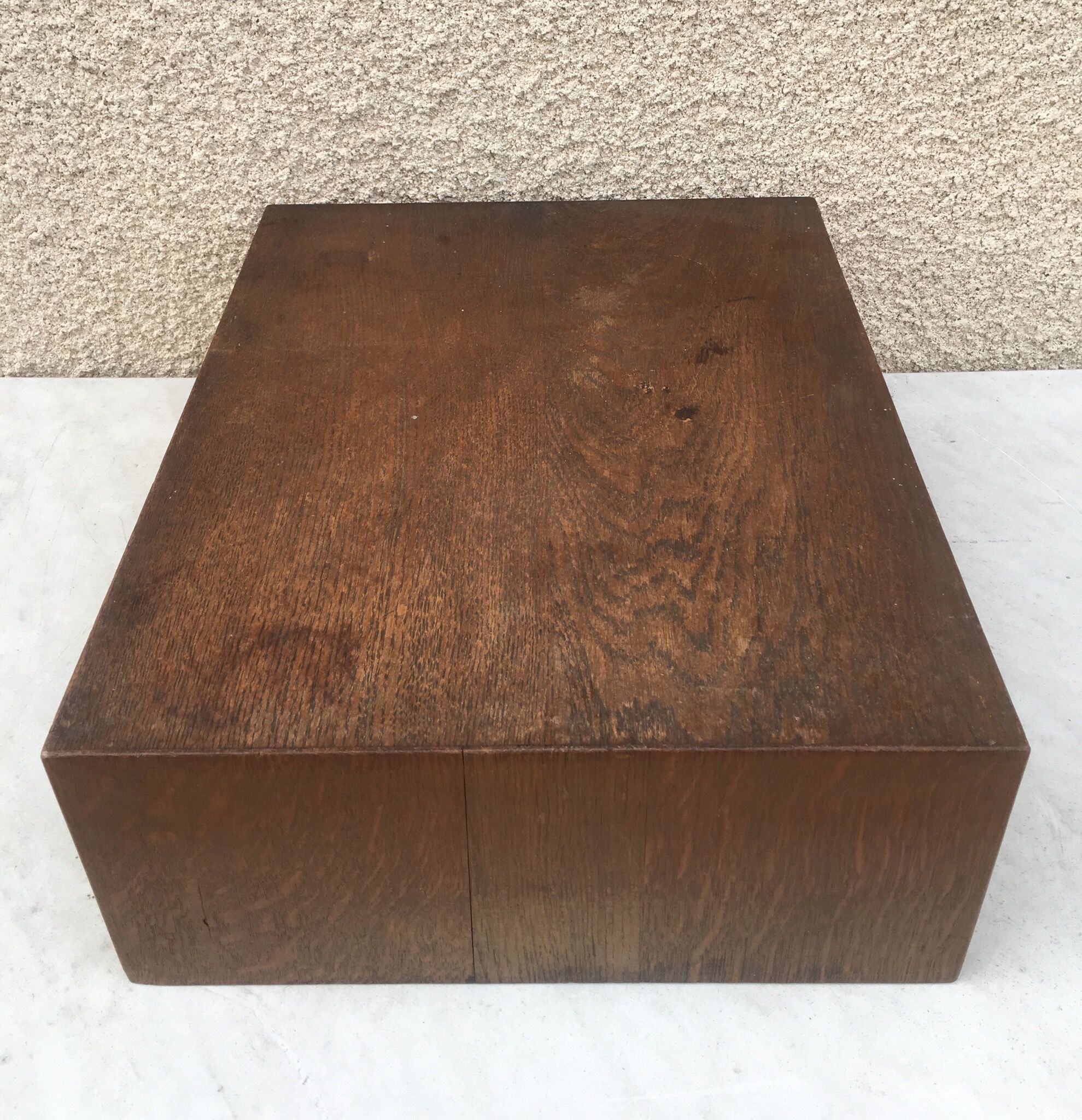 Old double drawer bookkeeper workbook