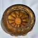 Vintage Seguso Murano Amber Crackle Glass Shade 1950s-60s