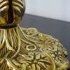 Bronze swan neck lamp, silk shade.