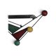 Wall-mounted coat rack attributed to Mathieu Matégot – France, 1950s