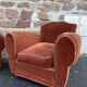 Paire de fauteuils club Art déco 1950