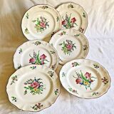 6 old Luneville flat plates, Réverbère model
