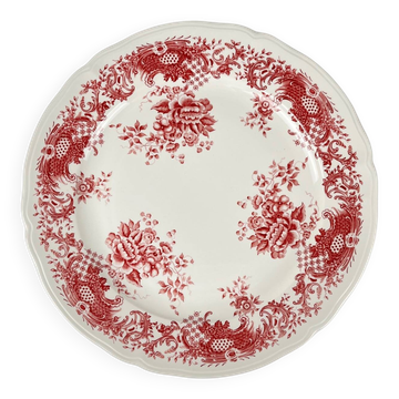 Villeroy & Boch cake plate, "Valeria" model, red tones