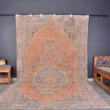 Oushak Vintage Wool Carpet Sku2316