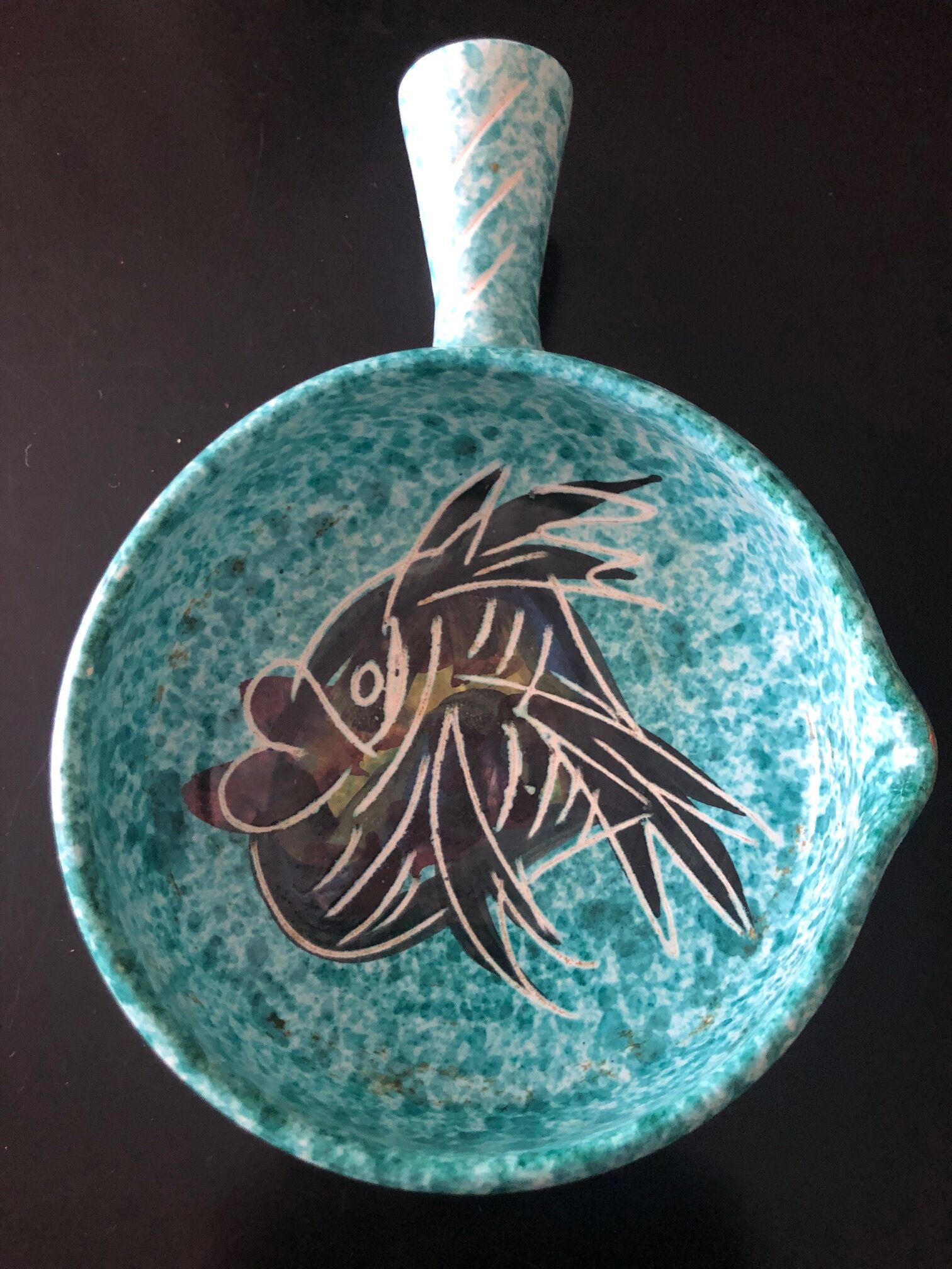 Borty vallauris fish-decorated ceramics