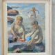 Henry Carlsson, Swedish Modern Composition, 1948, Oil on Canvas, Framed