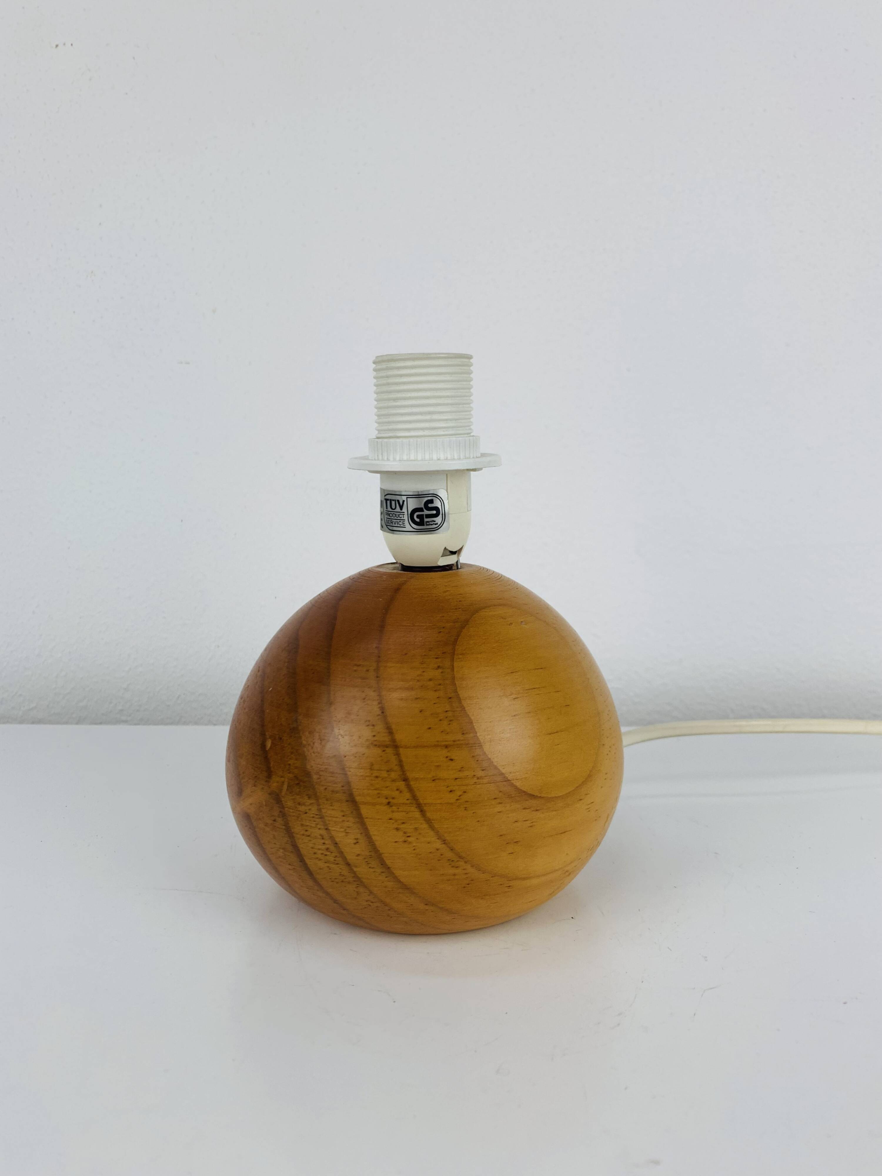 Pine ball lamp, 80s, wood