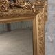 Miroir doré ancien motif floraux 19eme