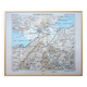 Imprimée en 1844, les environs d'Interlaken, Suisse.