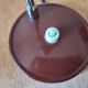 Vintage desk lamp from the 60s/70s – chocolate brown – flexible chrome neck