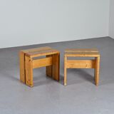 Pair of stools, Les Arcs circa 1970