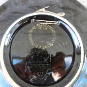 Decorative plate Longwy commemoration of the reunification of Lorraine