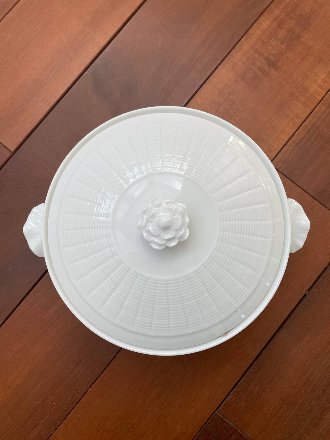 Légumier 26 cm porcelaine blanche