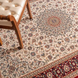 Tapis oriental beige et rouge 160x230cm fika